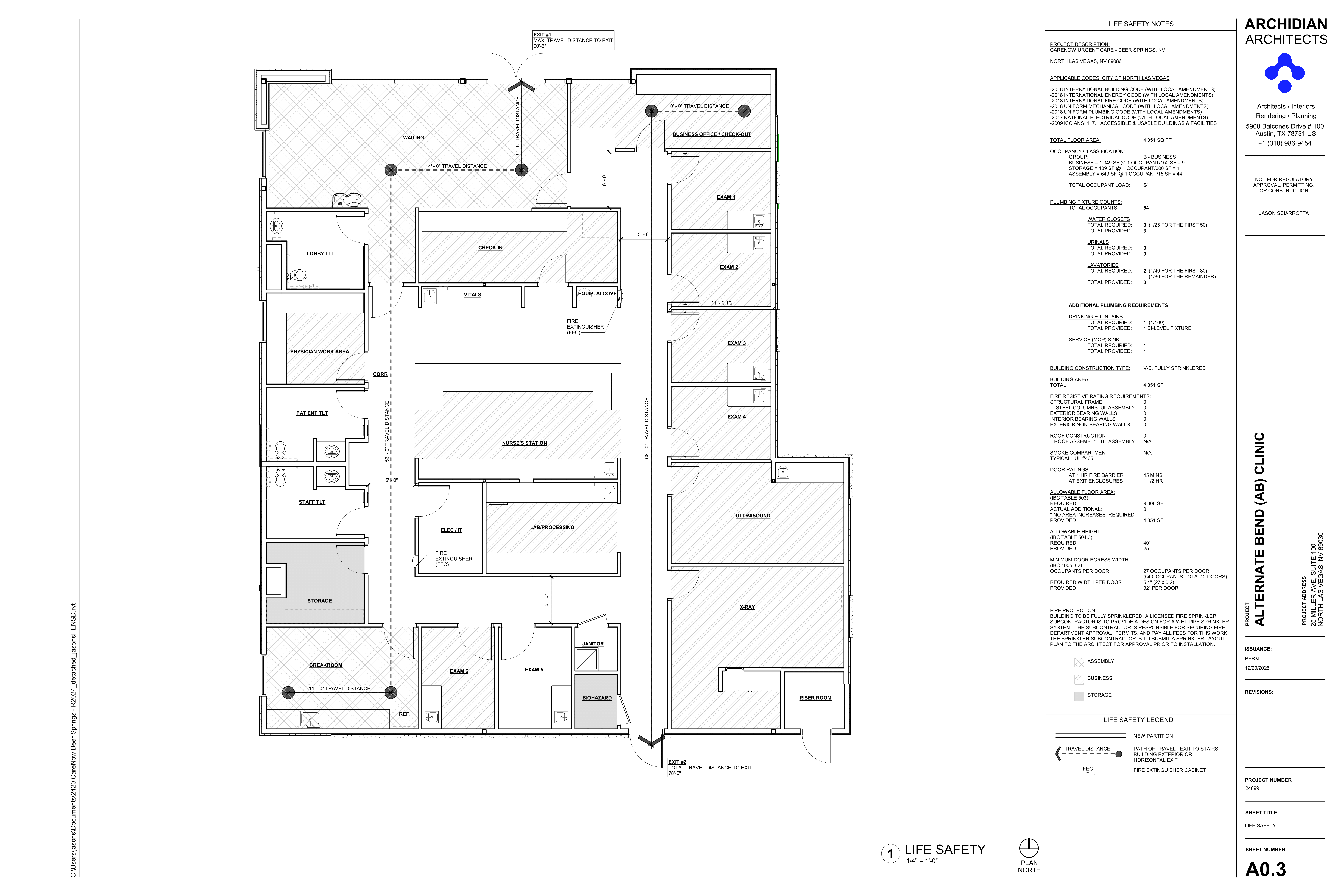 Life Safety Sheet A0.3